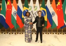 Vice President Esperança Da Costa Vists BRICS Bank Vice President Esperança Da Costa Vists BRICS Bank