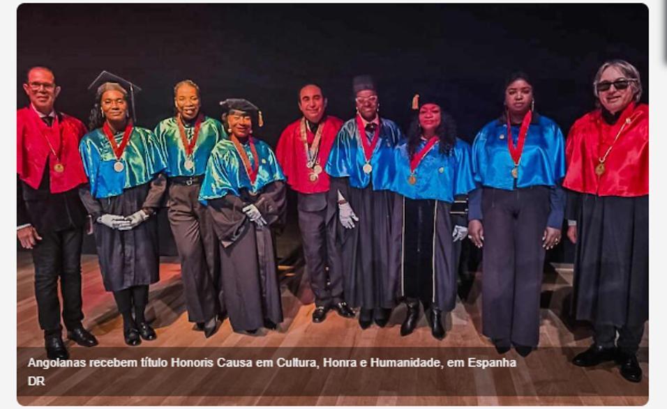 Angolan Women Receive Honorary Doctorate in Spain Angolan Women Receive Honorary Doctorate in Spain