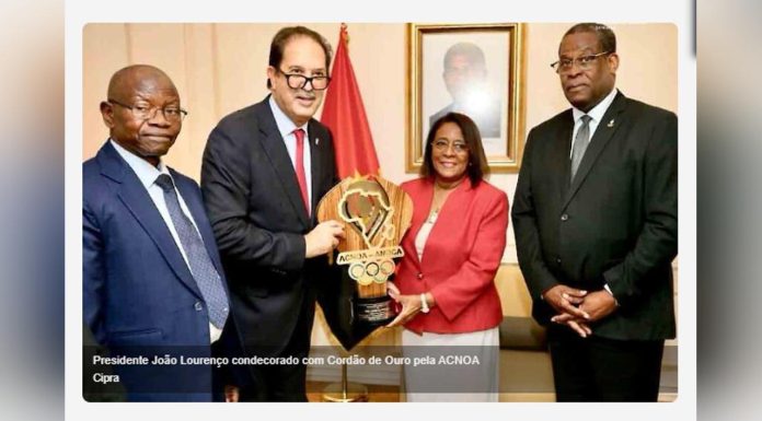 President João Lourenço Awarded Gold Ribbon by ACNOA President João Lourenço Awarded Gold Ribbon by ACNOA