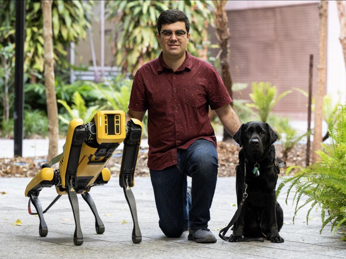 Un chien robot programmé pour être guide d’aveugle Un chien robot programmé pour être guide d’aveugle