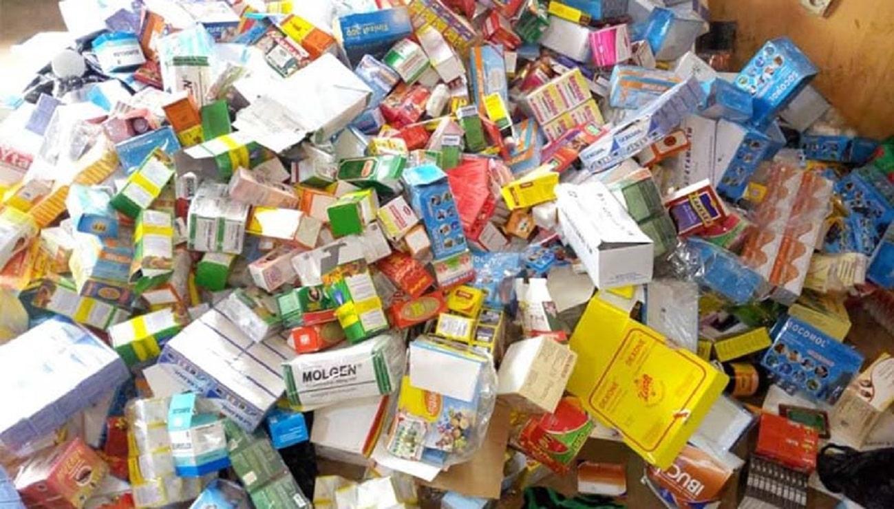plus d’une tonne de faux médicaments saisie à Grand-Popo plus d’une tonne de faux médicaments saisie à Grand-Popo