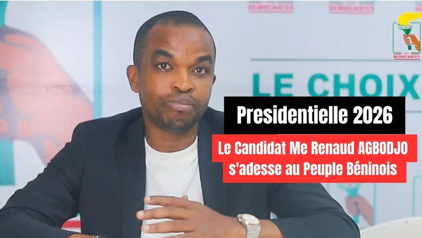 Retrait de Me Renaud Agbodjo de la vie politique béninoise Retrait de Me Renaud Agbodjo de la vie politique béninoise
