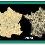 La réduction drastique de l’éclairage en France en dix ans La réduction drastique de l'éclairage en France en dix ans