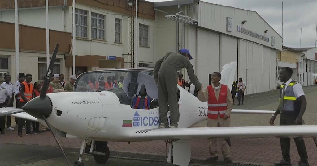 Teenage pilot on solo round-world flight arrives Kenya