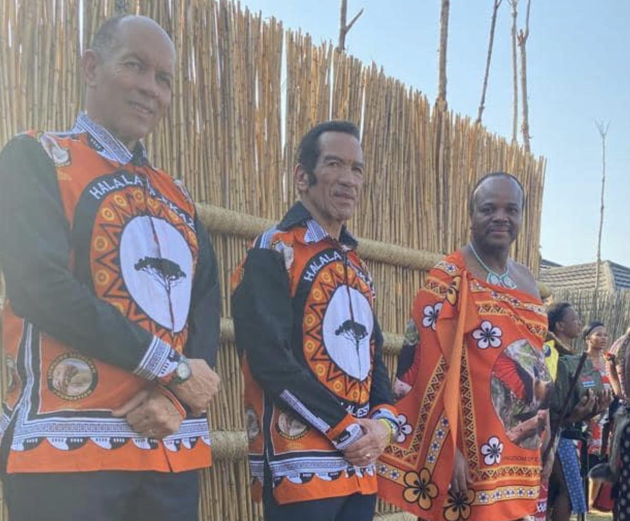 Wanted former Botswana President Ian Khama attends Umhlanga Reed Dance as King Mswati’s guest, gets State security