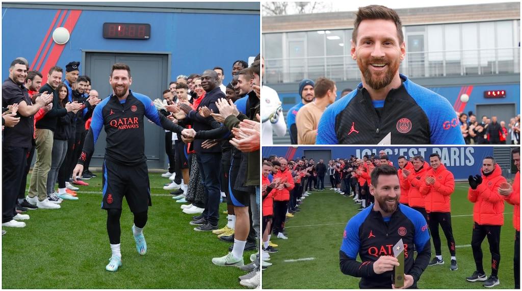 Paris Saint-Germain honour Messi Paris Saint-Germain honour Messi