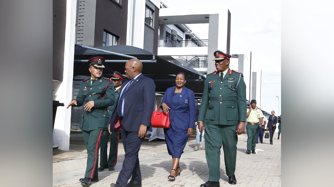 Mmusi hands over 113 housing units to BDF Mmusi hands over 113 housing units to BDF