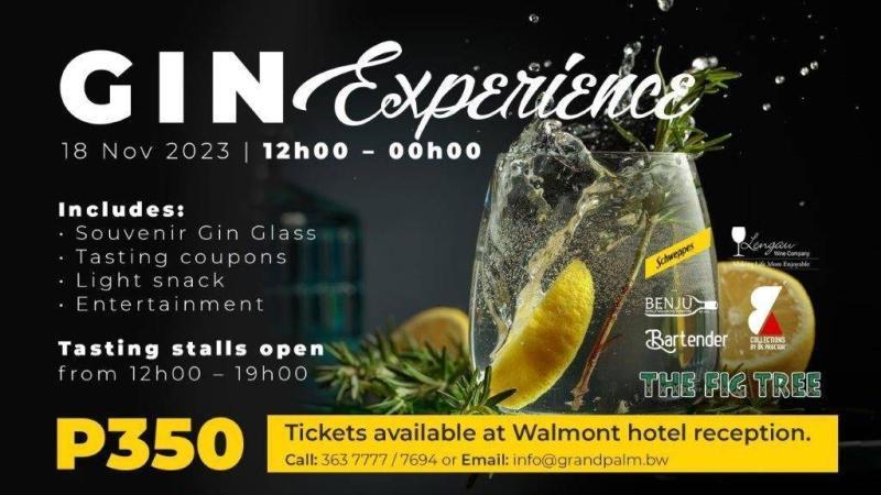 Grand Palm Gin Experience returns Grand Palm Gin Experience returns