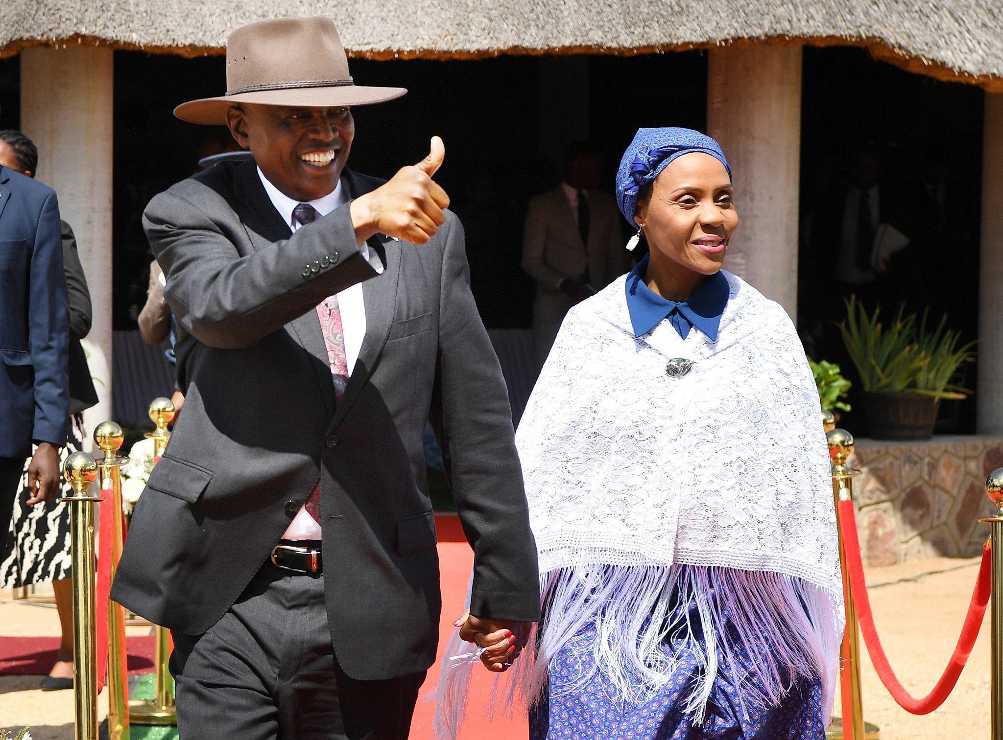 Dr. Mokgweetsi E.K Masisi address a Kgotla meeting in Moshupa Botswana