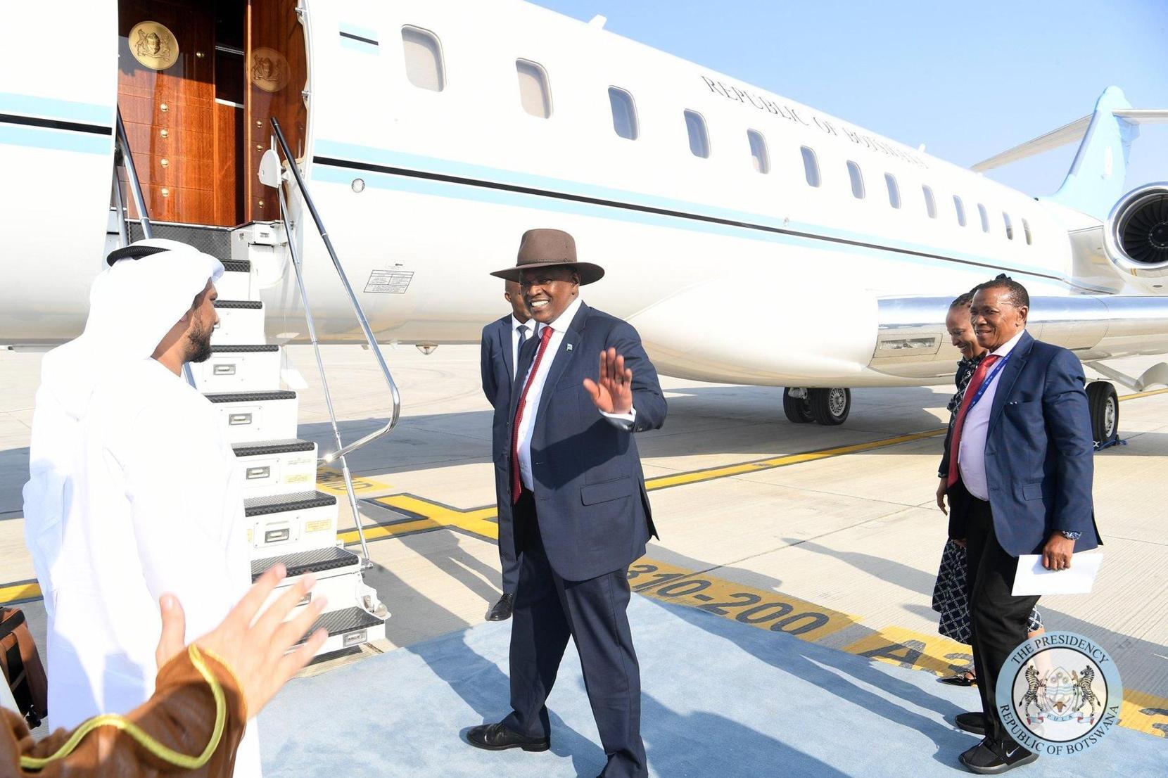 His Excellency Dr. Mokgweetsi Masisi has left Dubai, UAE
