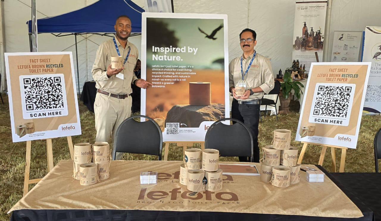 Botswana’S First ever Brown Recycled Toilet Paper Makes International Debut in Victoria Falls Botswana’S First ever Brown Recycled Toilet Paper Makes International Debut in Victoria Falls