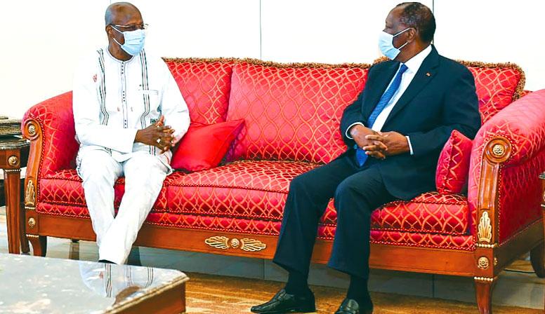 Christophe Dabiré chez Alassane Ouattara : « La solidarité entre les deux pays doit s’étendre à la question sécuritaire », Christophe Dabiré chez Alassane Ouattara : « La solidarité entre les deux pays doit s’étendre à la question sécuritaire »,