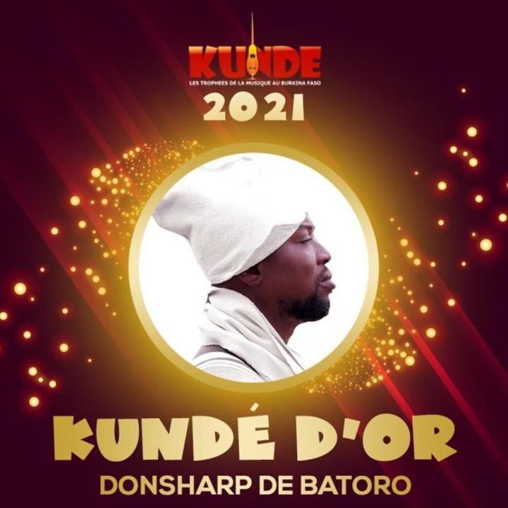 Burkina Faso kundé d'or, l'artiste De Batoro lauréat du trophée du