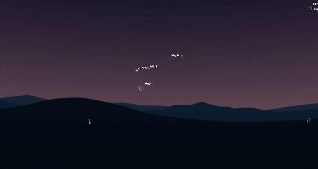 Mars va croiser Jupiter ce week-end : comment les observer ? Mars va croiser Jupiter ce week-end : comment les observer ?