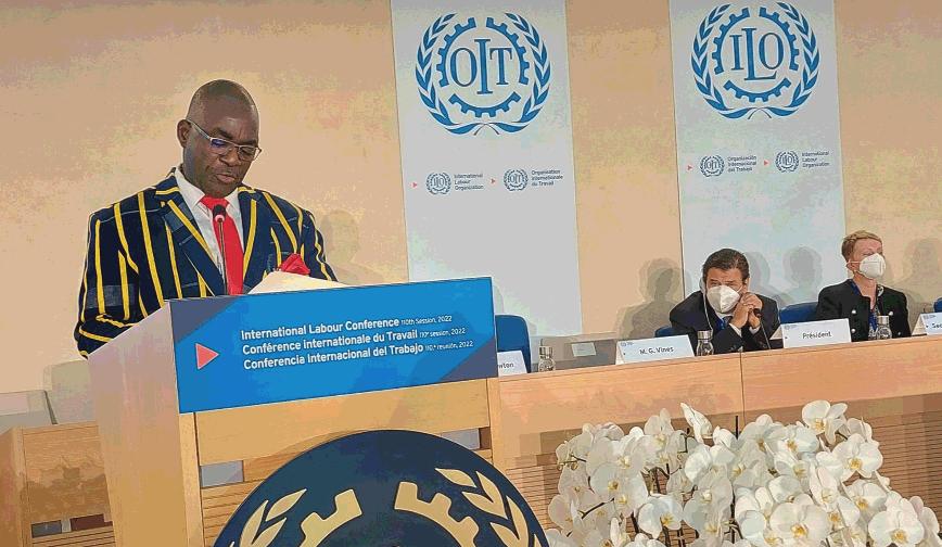 Conférence internationale du travail: le Burkina Faso plaide pour une stratégie de transformation structurelle Conférence internationale du travail: le Burkina Faso plaide pour une stratégie de transformation structurelle