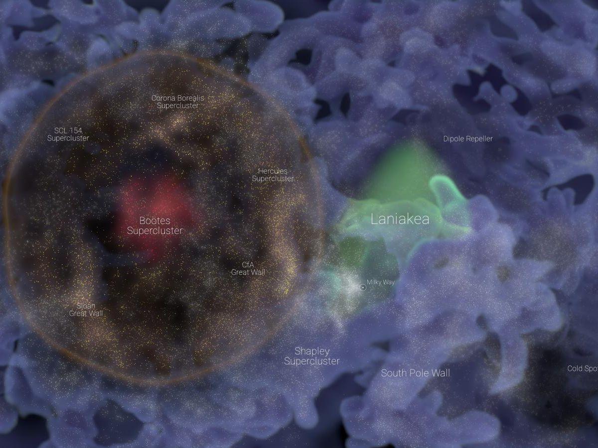 Découverte d'une nouvelle superstructure dans l'Univers : une bulle géante remplie de galaxies Découverte d'une nouvelle superstructure dans l'Univers : une bulle géante remplie de galaxies