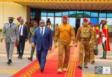 Fin de séjour du Président Julius Maada Bio à Ouagadougou Fin de séjour du Président Julius Maada Bio à Ouagadougou