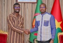 Premier Ministre Salue Hugues Fabrice Zango Premier Ministre Salue Hugues Fabrice Zango