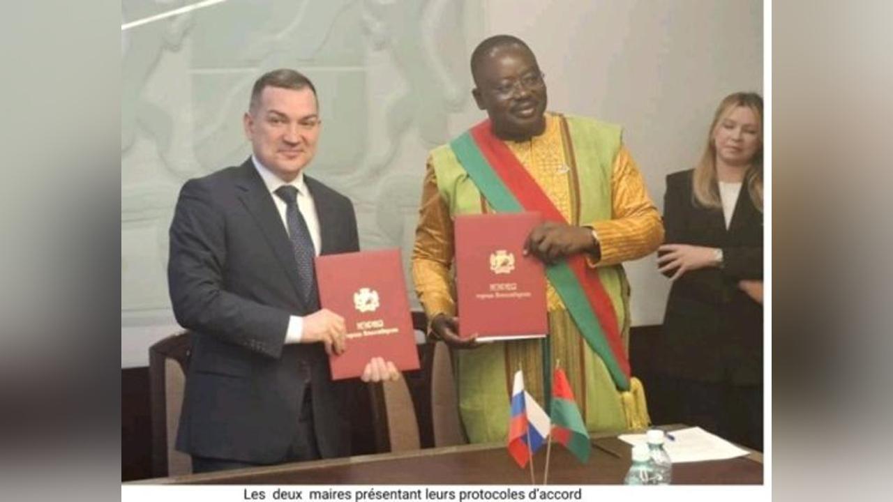Ouagadougou et Novossibirsk Officialisent Jumelage Ouagadougou et Novossibirsk Officialisent Jumelage