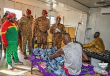 CEMGA Visite Militaires Blessés à Bobo-Dioulasso CEMGA Visite Militaires Blessés à Bobo-Dioulasso