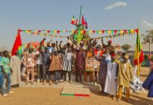 Inauguration Du Rond-Point AES À Nanom Pour Veille Citoyenne Inauguration Du Rond-Point AES À Nanom Pour Veille Citoyenne