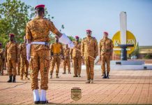Montée des Couleurs pour Cohésion des Forces Armées Montée des Couleurs pour Cohésion des Forces Armées