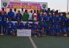 L’USFA reçoit son trophée de championne du Burkina Faso L’USFA reçoit son trophée de championne du Burkina Faso