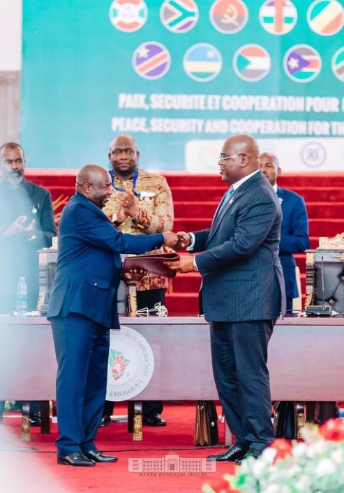Passation de témoin à la présidence du Mécanisme Régional de suivi de l’accord-Cadre pour la RDC Passation de témoin à la présidence du Mécanisme Régional de suivi de l’accord-Cadre pour la RDC