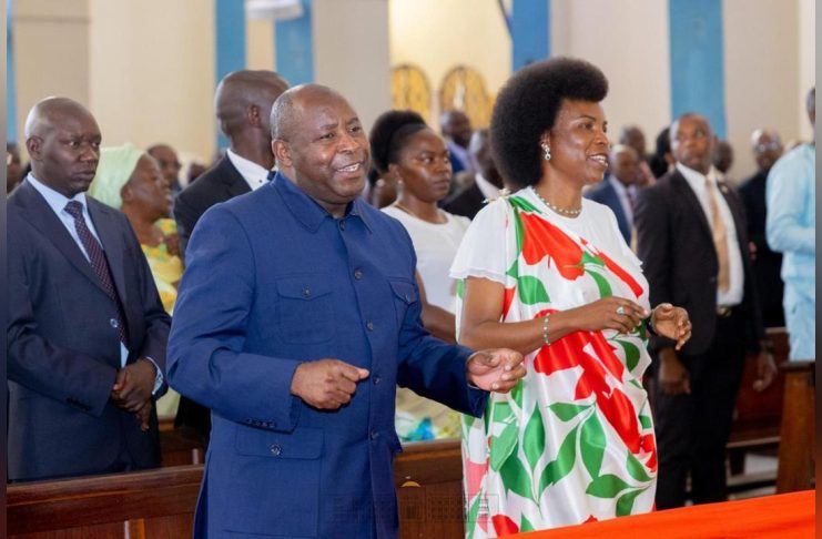 Participation du Président Ndayishimiye à la Messe Nationale Participation du Président Ndayishimiye à la Messe Nationale