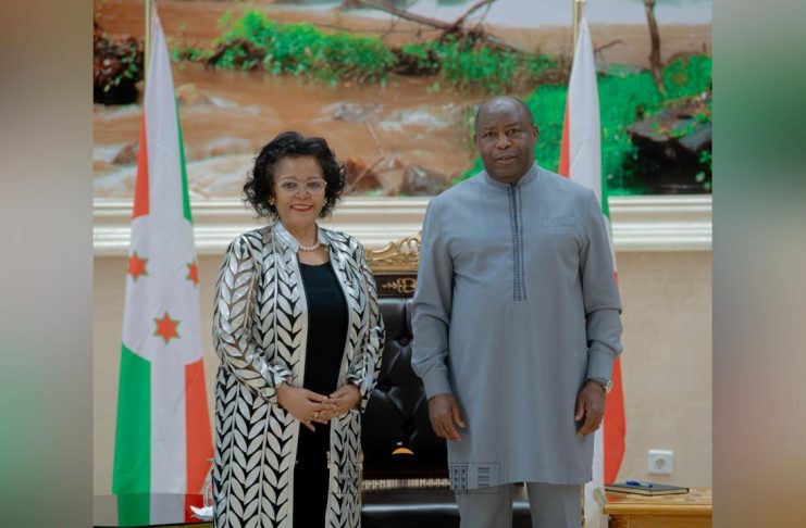 Ndayishimiye Reçoit la Directrice de L’Auda-Nepad Ndayishimiye Reçoit la Directrice de L'Auda-Nepad