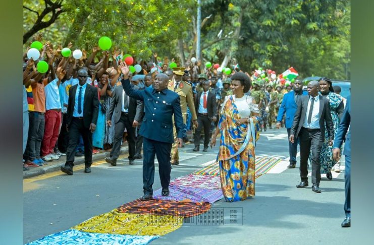 Retour du Président Ndayishimiye au Burundi Après L’Ua Retour du Président Ndayishimiye au Burundi Après L'Ua