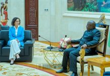 Ndayishimiye Accueille Hadja Lahbib et Mamadou Tangara Ndayishimiye Accueille Hadja Lahbib et Mamadou Tangara