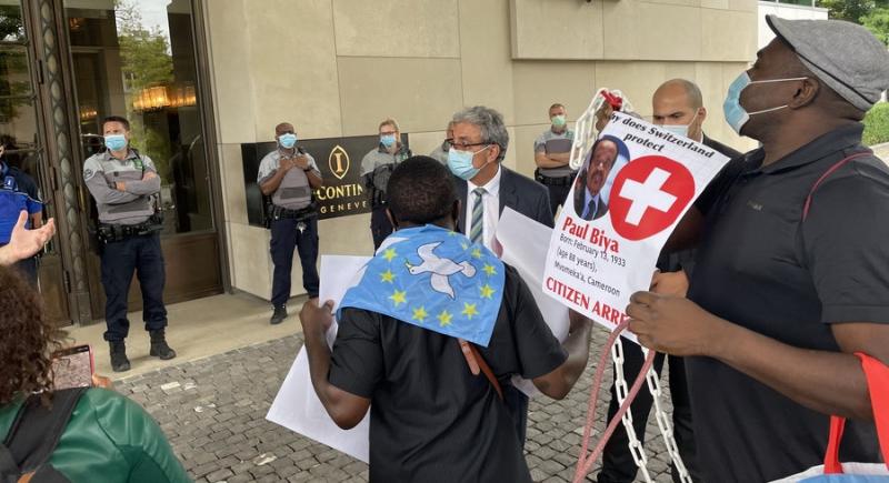 Cameroun/Suisse – Voyage de Paul Biya: Cinq militants “Ambazoniens Cameroun/Suisse – Voyage de Paul Biya: Cinq militants “Ambazoniens