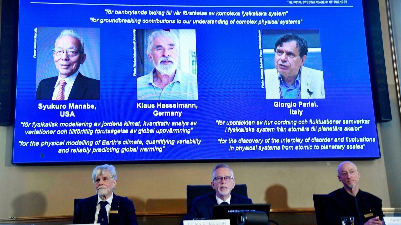 Le prix Nobel de physique attribué à des experts de la modélisation du climat et du réchauffement climatique Le prix Nobel de physique attribué à des experts de la modélisation du climat et du réchauffement climatique