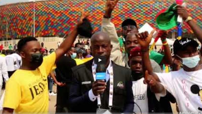 CAN Cameroun 2021/Africa 24: Ambiance au stade d’Olembe en prélude au match Cameroun-Burkina Faso CAN Cameroun 2021/Africa 24: Ambiance au stade d’Olembe en prélude au match Cameroun-Burkina Faso