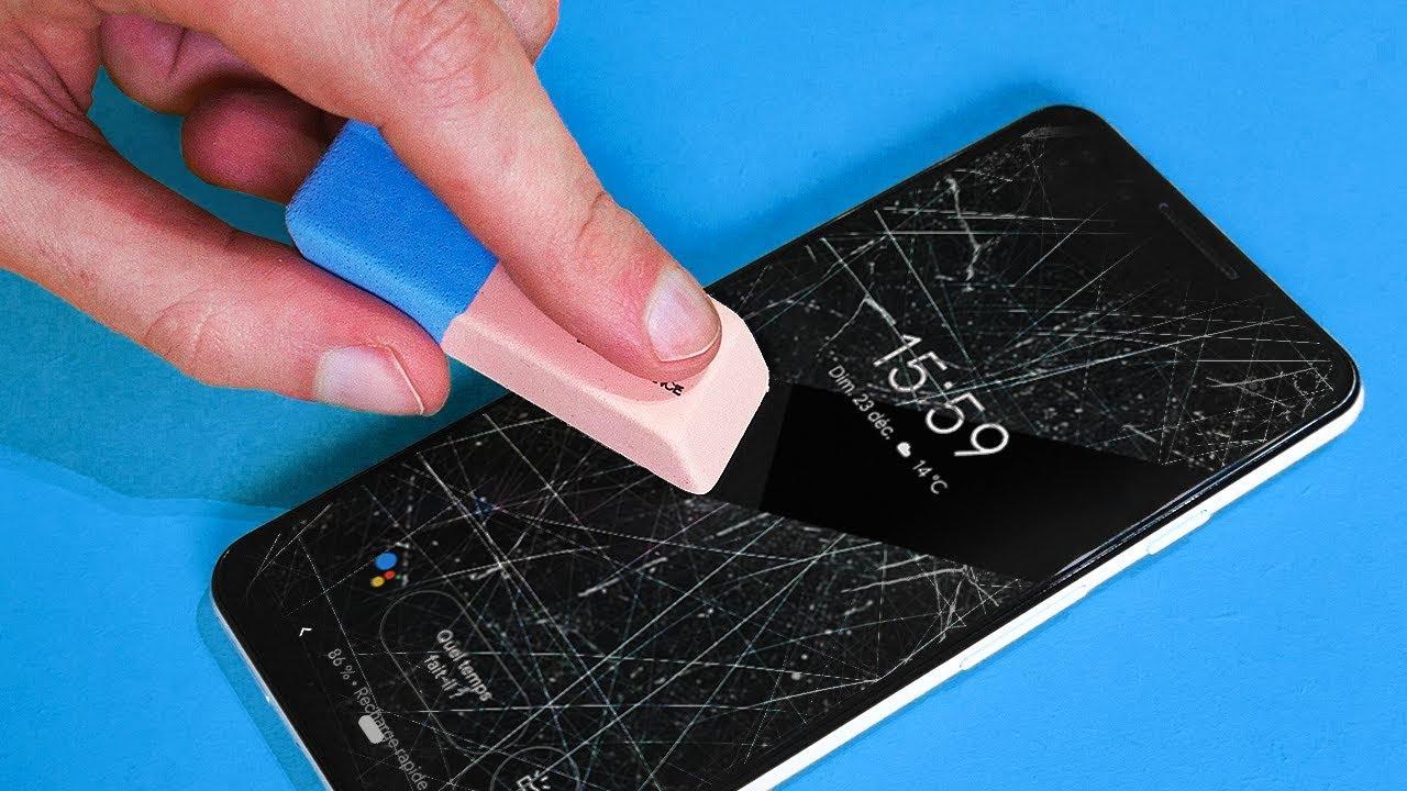 Smartphone : 02 méthodes simples pour enlever les rayures de l’écran