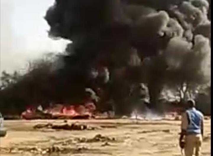 Cameroun : un incendie ravage un dépôt de carburant à Kousseri Cameroun : un incendie ravage un dépôt de carburant à Kousseri