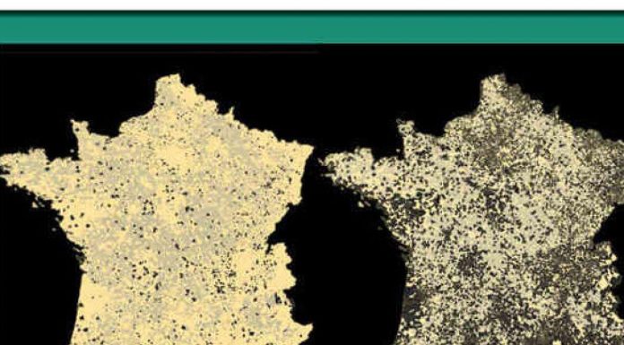 La réduction drastique de l’éclairage en France en dix ans La réduction drastique de l'éclairage en France en dix ans