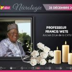 Décès de Francis Nguepmegne Wete, Figure des Médias Décès de Francis Nguepmegne Wete, Figure des Médias