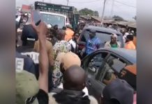 Conducteurs de Moto Bloquent la Nationale Numéro 5 Conducteurs de Moto Bloquent la Nationale Numéro 5