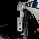 Décollage de Sophie Adenot vers la Station Spatiale Internationale Décollage de Sophie Adenot vers la Station Spatiale Internationale