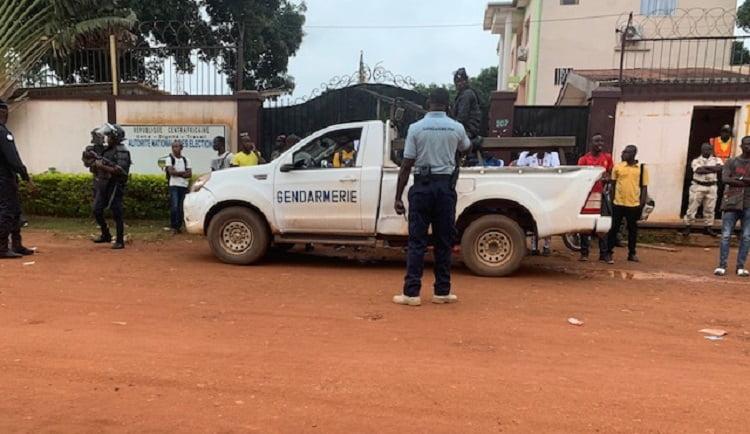 RCA : manifestation des agents électoraux à Boali RCA : manifestation des agents électoraux à Boali