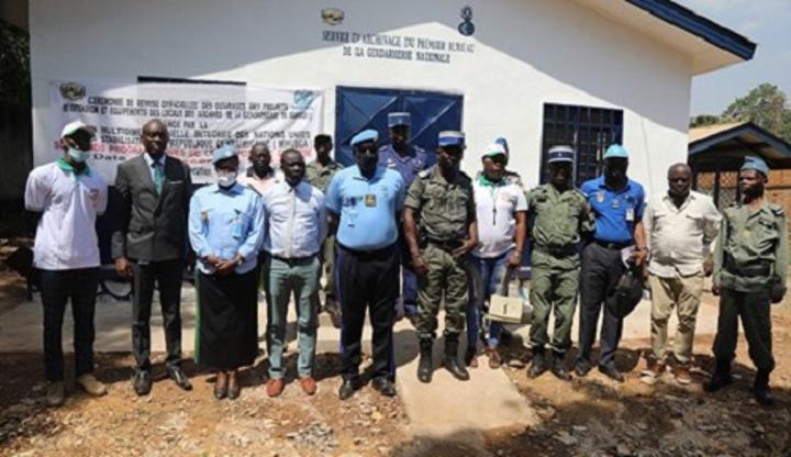 La Compagnie de gendarmerie territoriale de Bangui réceptionne deux bâtiments La Compagnie de gendarmerie territoriale de Bangui réceptionne deux bâtiments