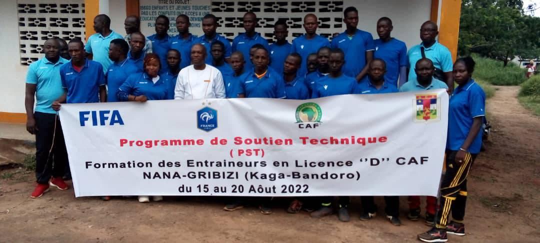 formation des entraineurs licence D-CAF à Kaga-Bandoro