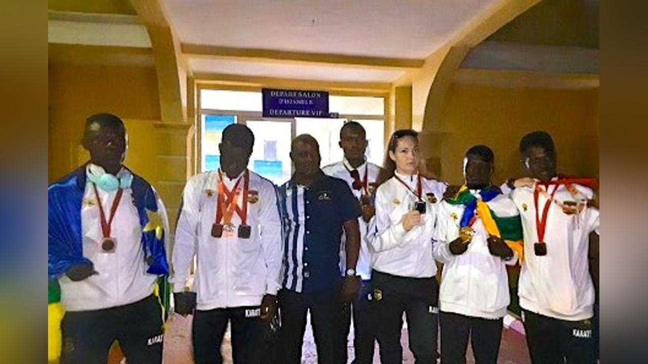 retour à Bangui des karatékas après un brillant parcours au tournoi mondial de Turquie