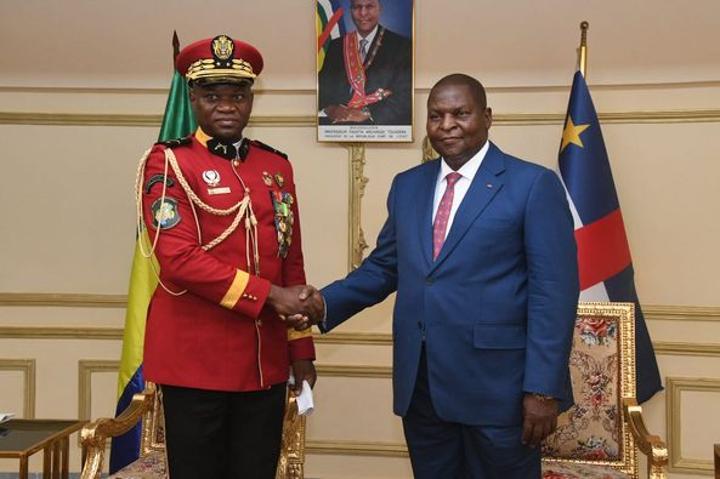 Gabon : le président de Transition Oligui Nguema était à Bangui ce 4 octobre Gabon : le président de Transition Oligui Nguema était à Bangui ce 4 octobre
