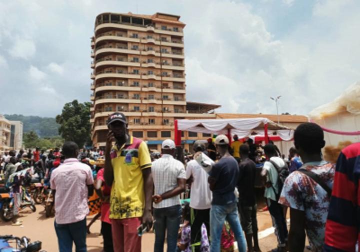 manifestation contre la France et l’occident à Bangui manifestation contre la France et l’occident à Bangui