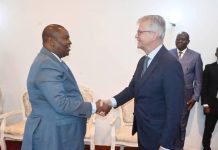 un tête-à-tête entre Touadera et Jean Pierre La Croix axé sur le DDR et les élections à venir un tête-à-tête entre Touadera et Jean Pierre La Croix axé sur le DDR et les élections à venir