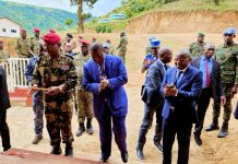 le président Touadéra visite le Camp Kassaï rénové le président Touadéra visite le Camp Kassaï rénové