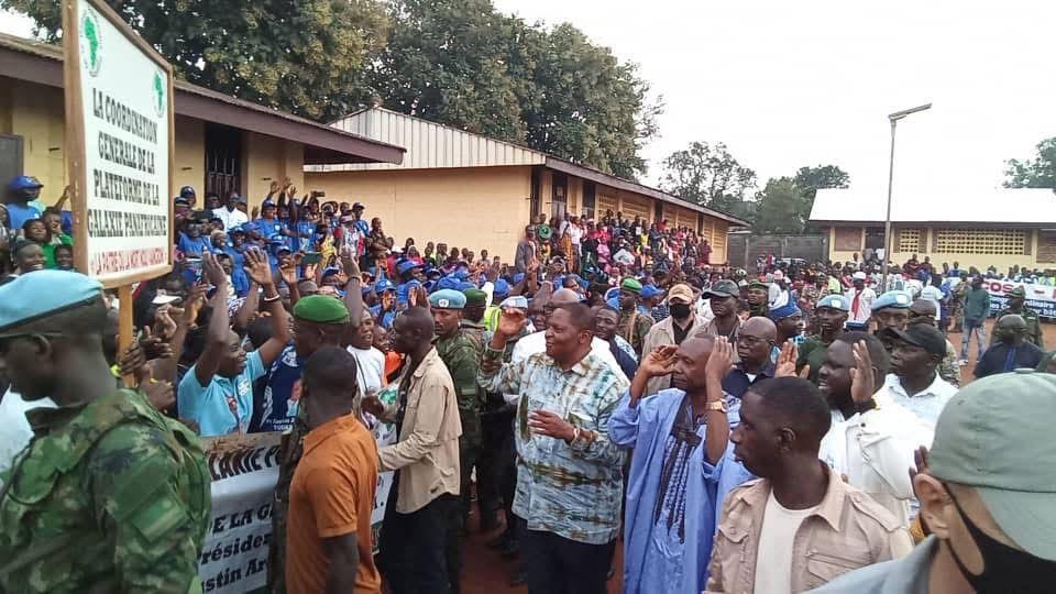 Soutien au Président Touadéra à Bangui 10ᵉ Arrondissement Soutien au Président Touadéra à Bangui 10ᵉ Arrondissement